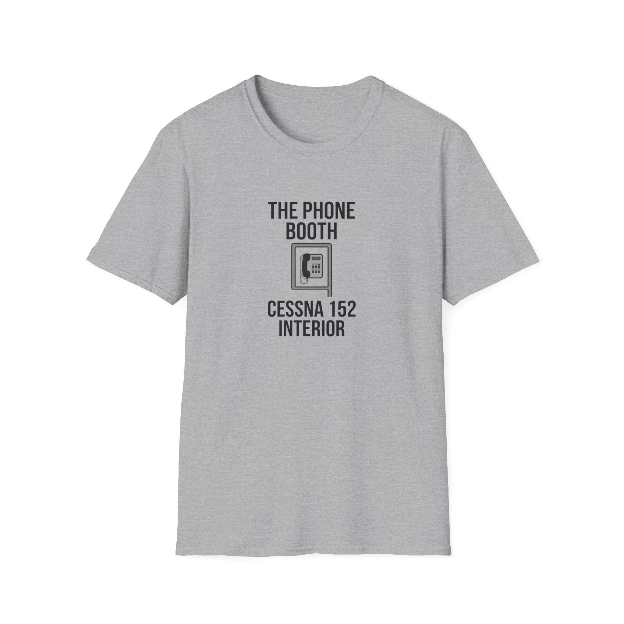 The Phone Booth Cessna 152 T-Shirt — Aviator Pilot Humor Tee