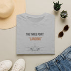 Aviation T‑Shirt — “The Three Point ‘Landing’” Pilot Humor Tee