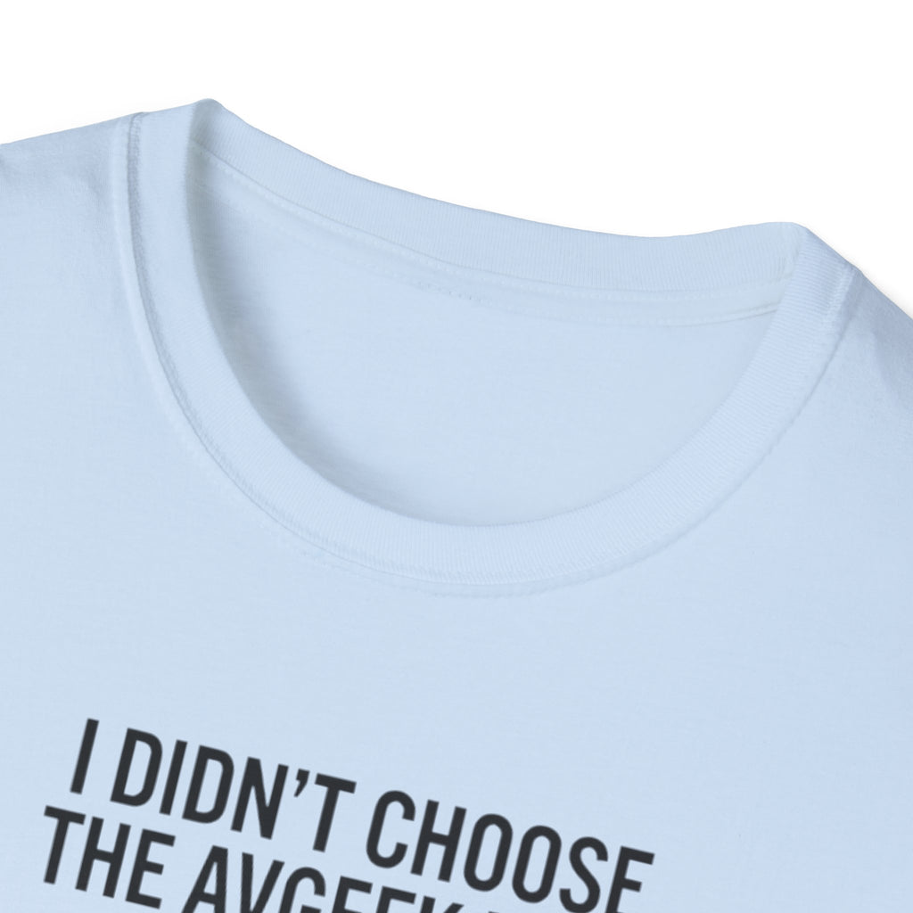 Pilot T-Shirt — "I Didn't Choose the Avgeek Life" Airplane Graphic Tee