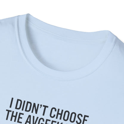 Pilot T-Shirt — "I Didn't Choose the Avgeek Life" Airplane Graphic Tee