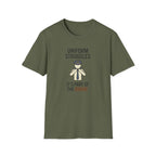 Uniform Struggles T-Shirt — Funny Police/Uniform Humor Tee (“It’s Part of the Brand”)