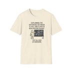 Aviation Humor T-Shirt — "Explaining the difference between a stall and a spin to non-aviation friends"