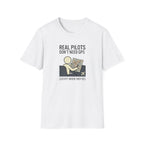 Pilot T-Shirt — “Real Pilots Don’t Need GPS (Except When They Do)” Aviation Tee