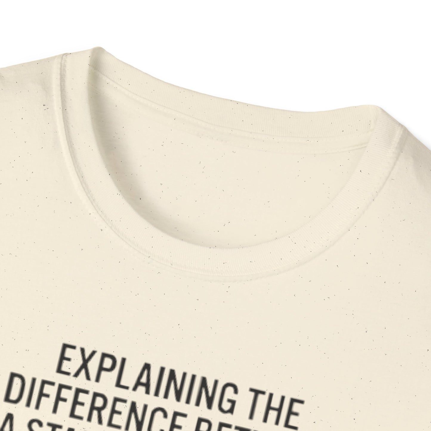 Aviation Humor T-Shirt — "Explaining the difference between a stall and a spin to non-aviation friends"