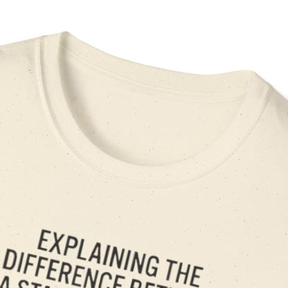 Aviation Humor T-Shirt — "Explaining the difference between a stall and a spin to non-aviation friends"