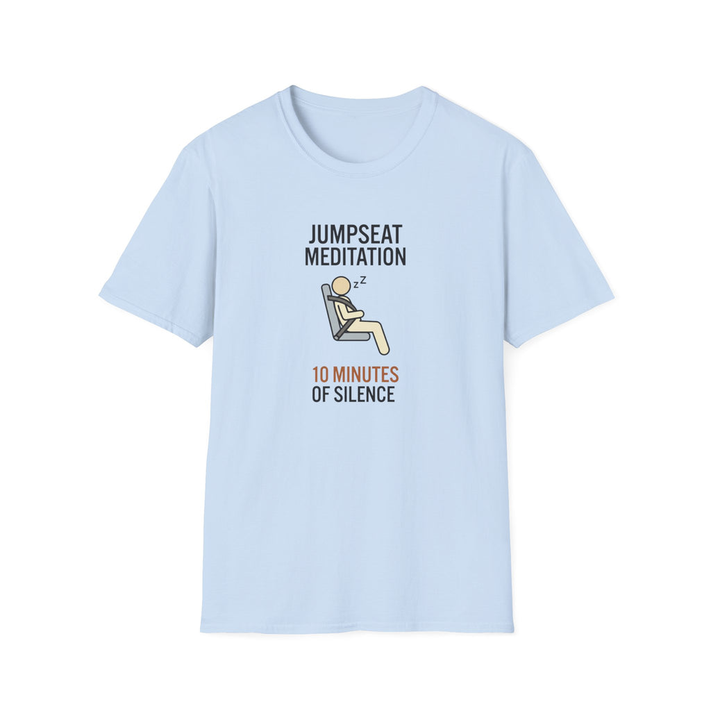 T-Shirt — "Jumpseat Meditation: 10 Minutes of Silence" Pilot Travel Tee