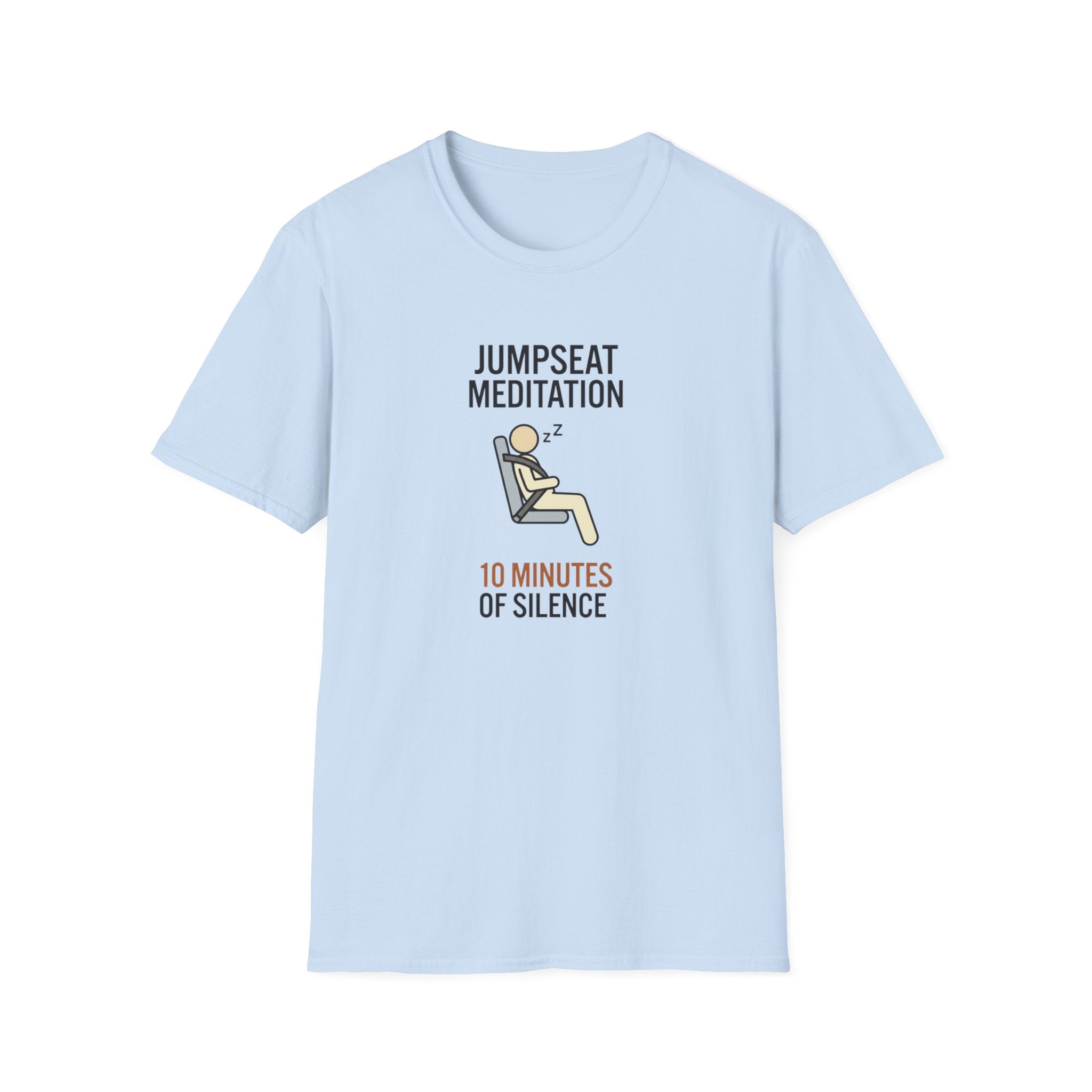 T-Shirt — "Jumpseat Meditation: 10 Minutes of Silence" Pilot Travel Tee
