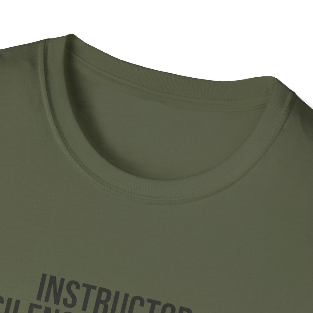 Instructor Humor T-Shirt — "Silence Is Golden... Or He’s Questioning His Life Choices"