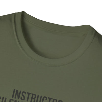 Instructor Humor T-Shirt — "Silence Is Golden... Or He’s Questioning His Life Choices"