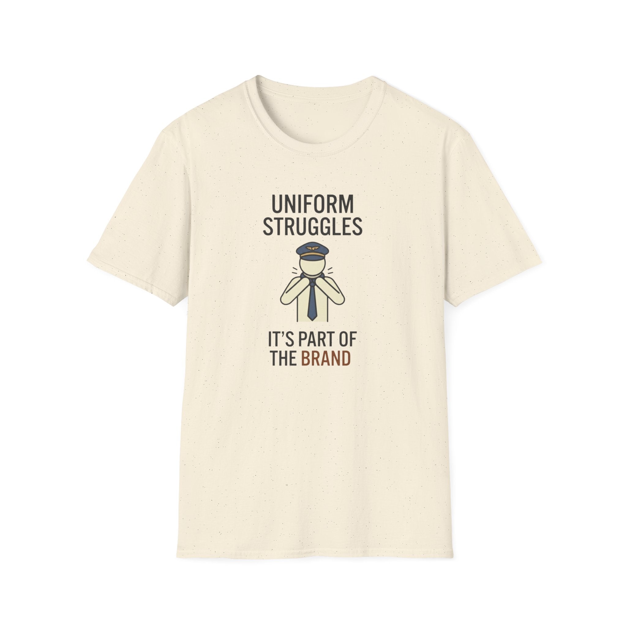 Uniform Struggles T-Shirt — Funny Police/Uniform Humor Tee (“It’s Part of the Brand”)