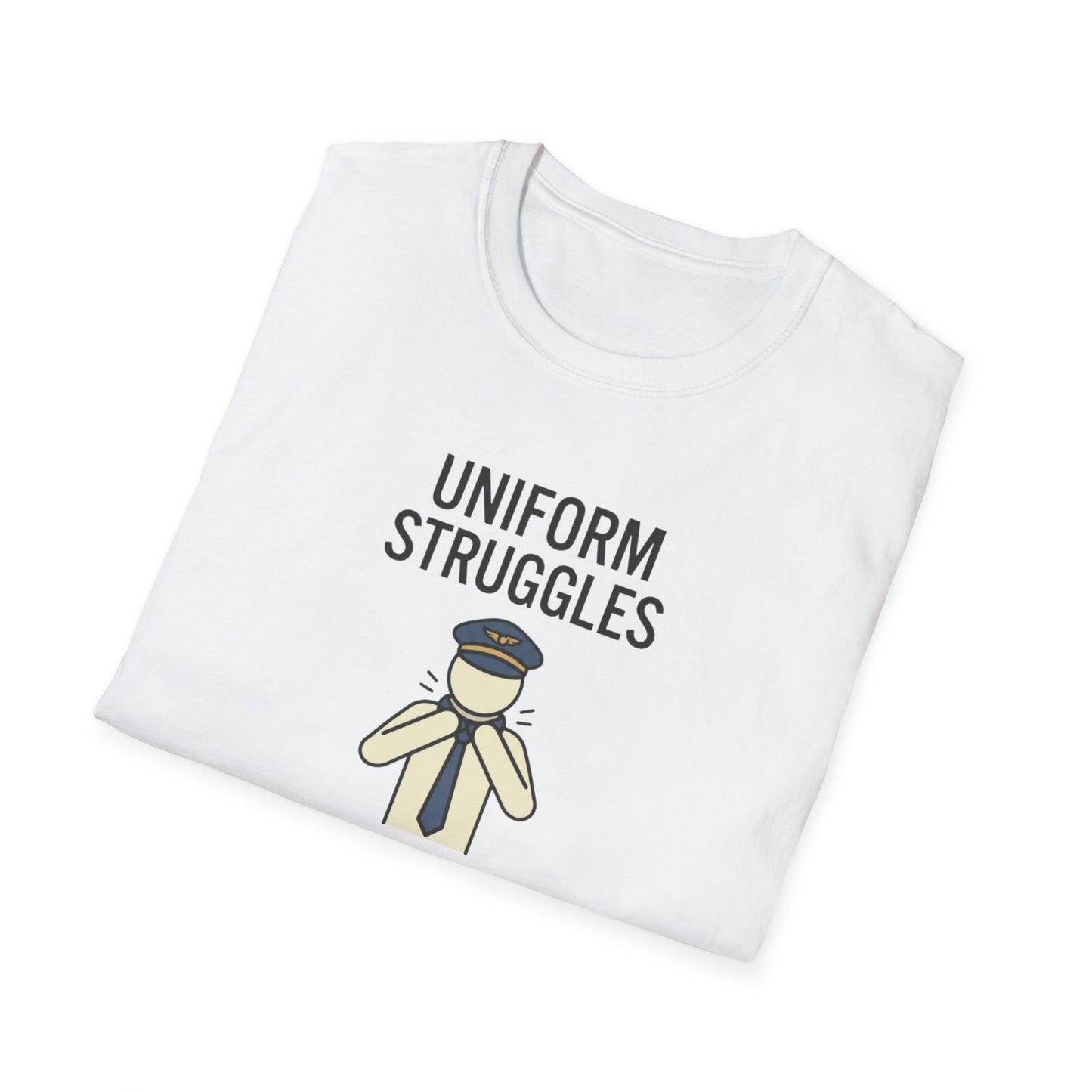 Uniform Struggles T-Shirt — Funny Police/Uniform Humor Tee (“It’s Part of the Brand”)