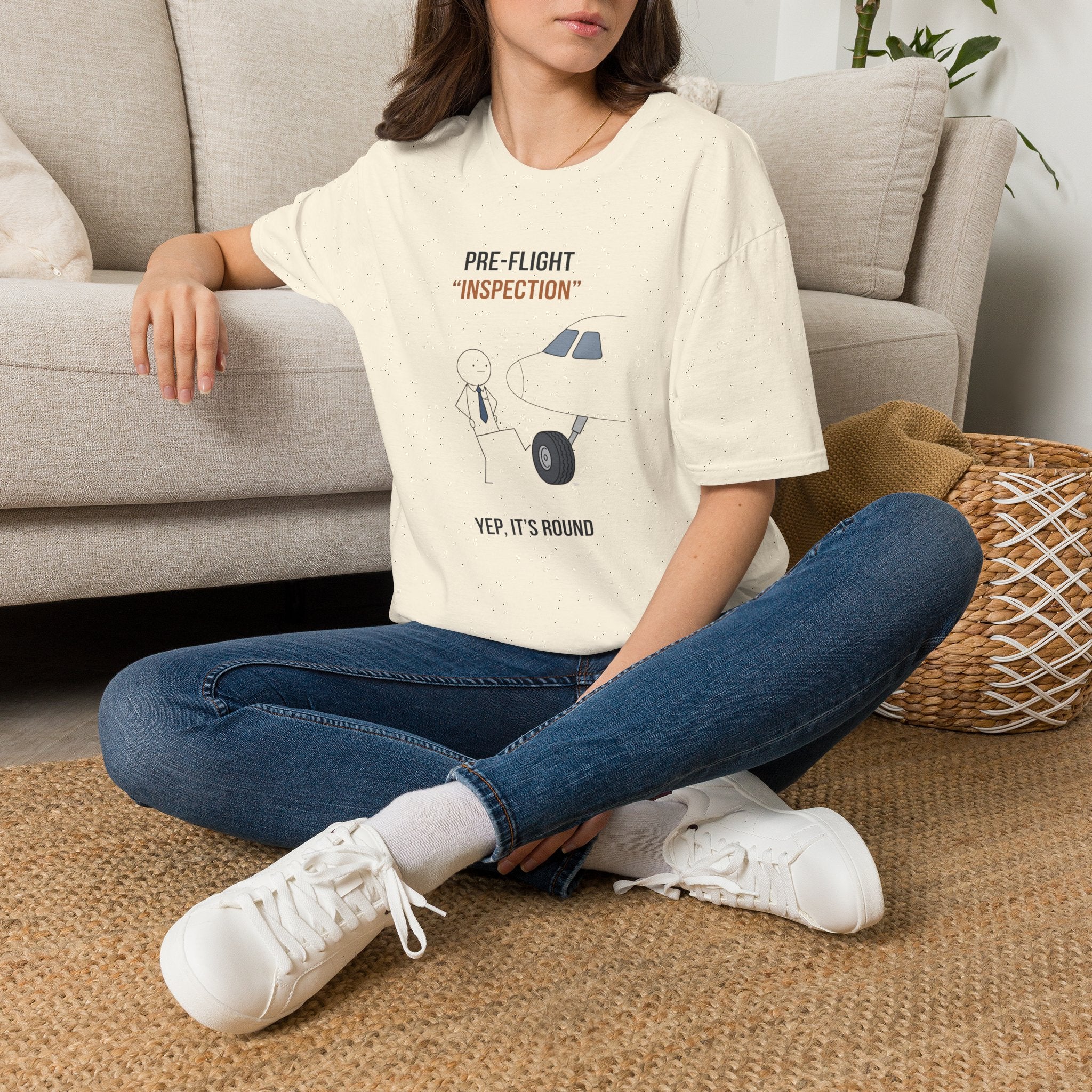 Pre-Flight "Inspection" T-Shirt — Funny Pilot/Aviation Tee