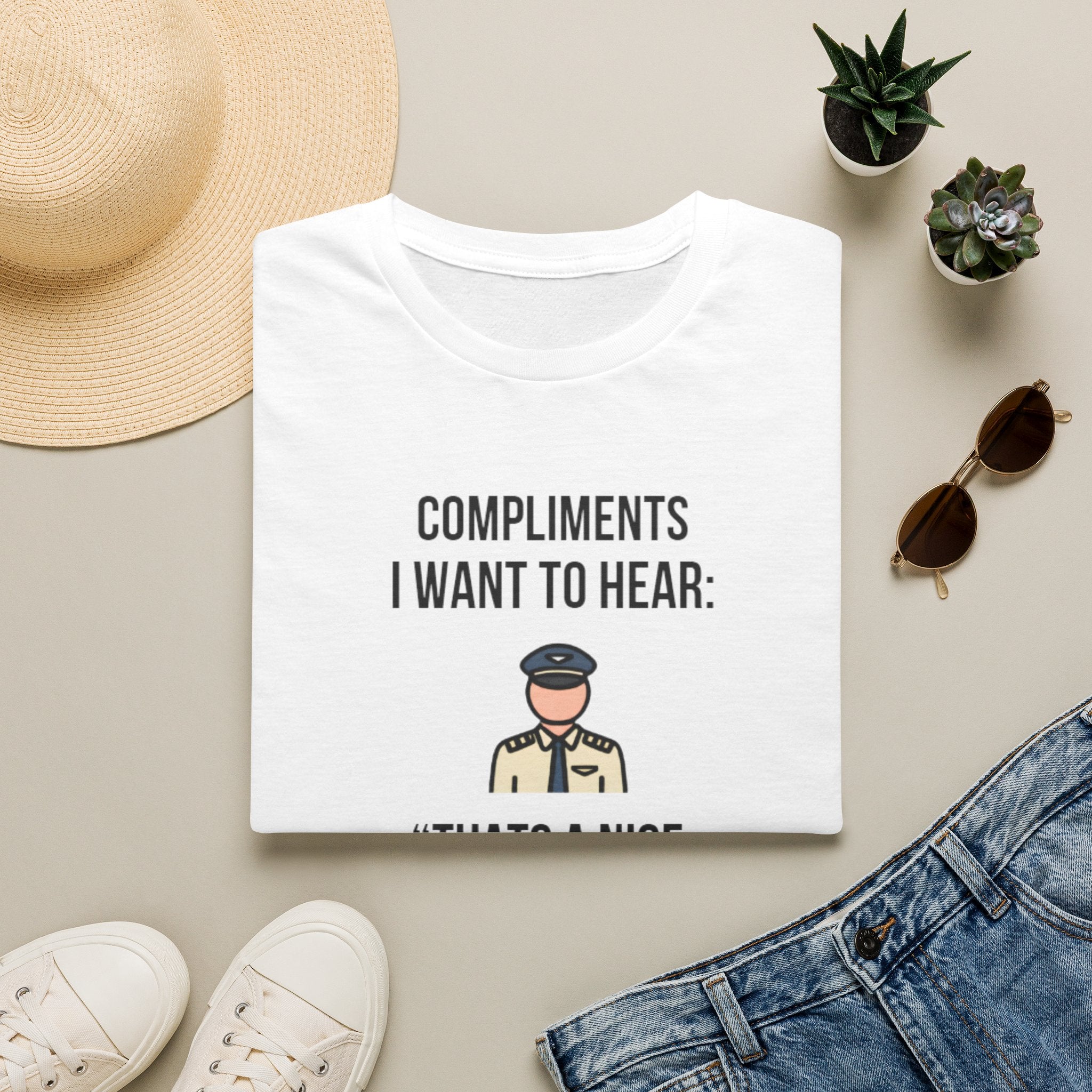 T-Shirt — “Compliments I Want to Hear: That’s a Nice Retro Livery” Vintage Pilot Graphic Tee