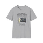 Aviation Humor T-Shirt — "Explaining the difference between a stall and a spin to non-aviation friends"