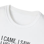 Aviation T-Shirt — "I Came. I Saw. I Held Short." Pilot Runway Graphic Tee