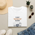 T‑Shirt — "Flight 'Instructor' Silence" Pilot Humor Tee