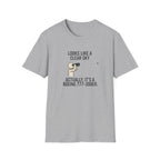 Aviation Humor T-Shirt — "Explaining the difference between a stall and a spin to non-aviation friends"