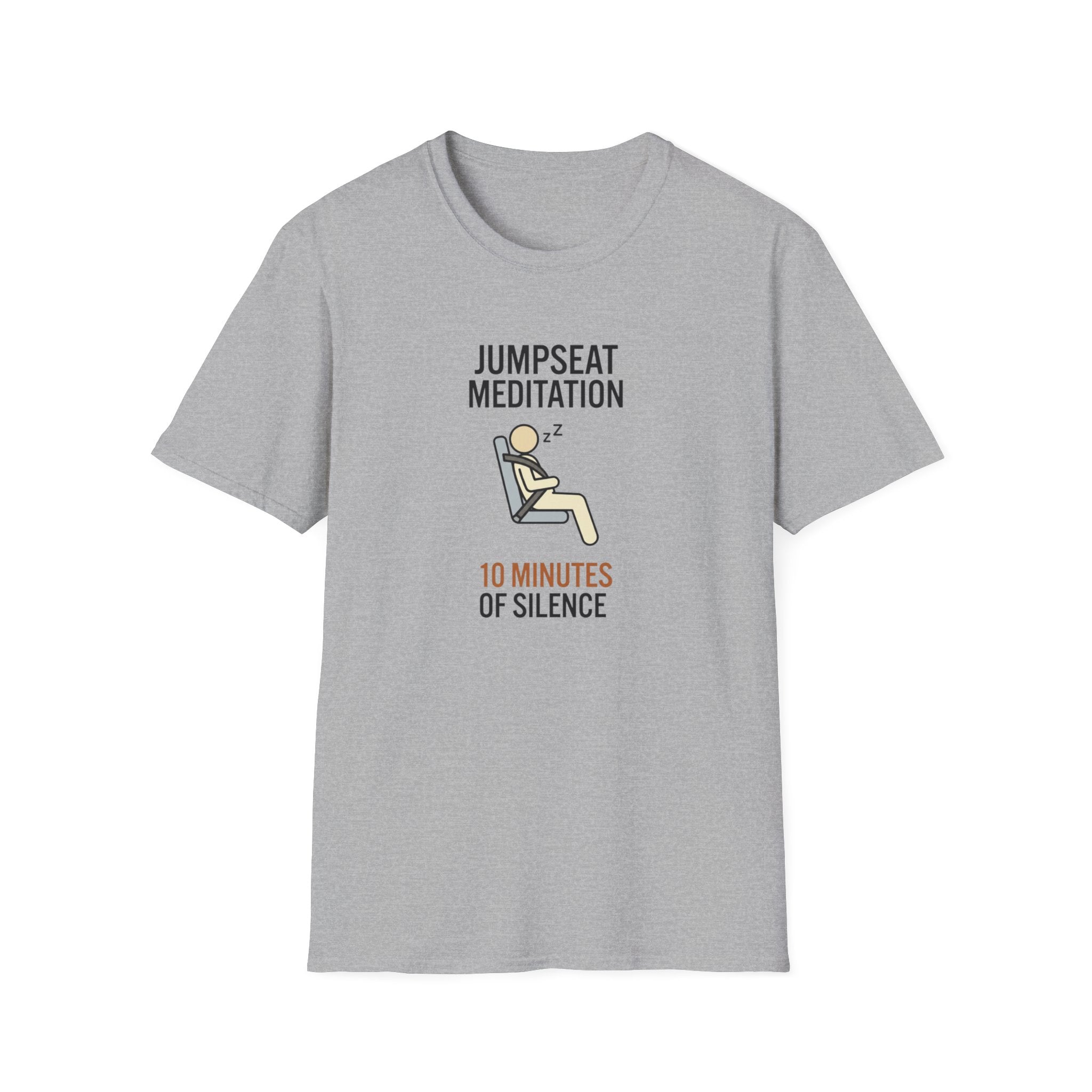 T-Shirt — "Jumpseat Meditation: 10 Minutes of Silence" Pilot Travel Tee