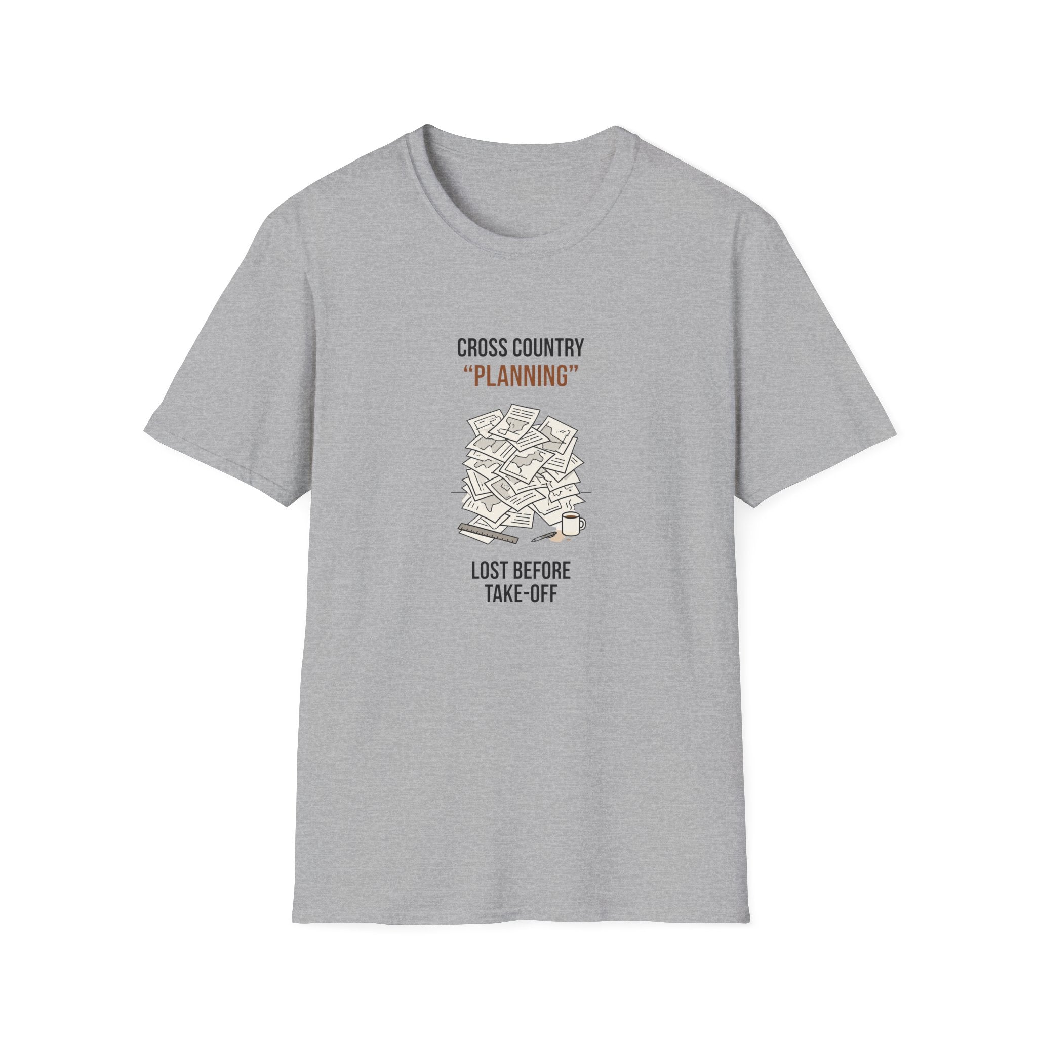 Cross Country “Planning” T‑Shirt — Funny Running Coach / Athlete Gift