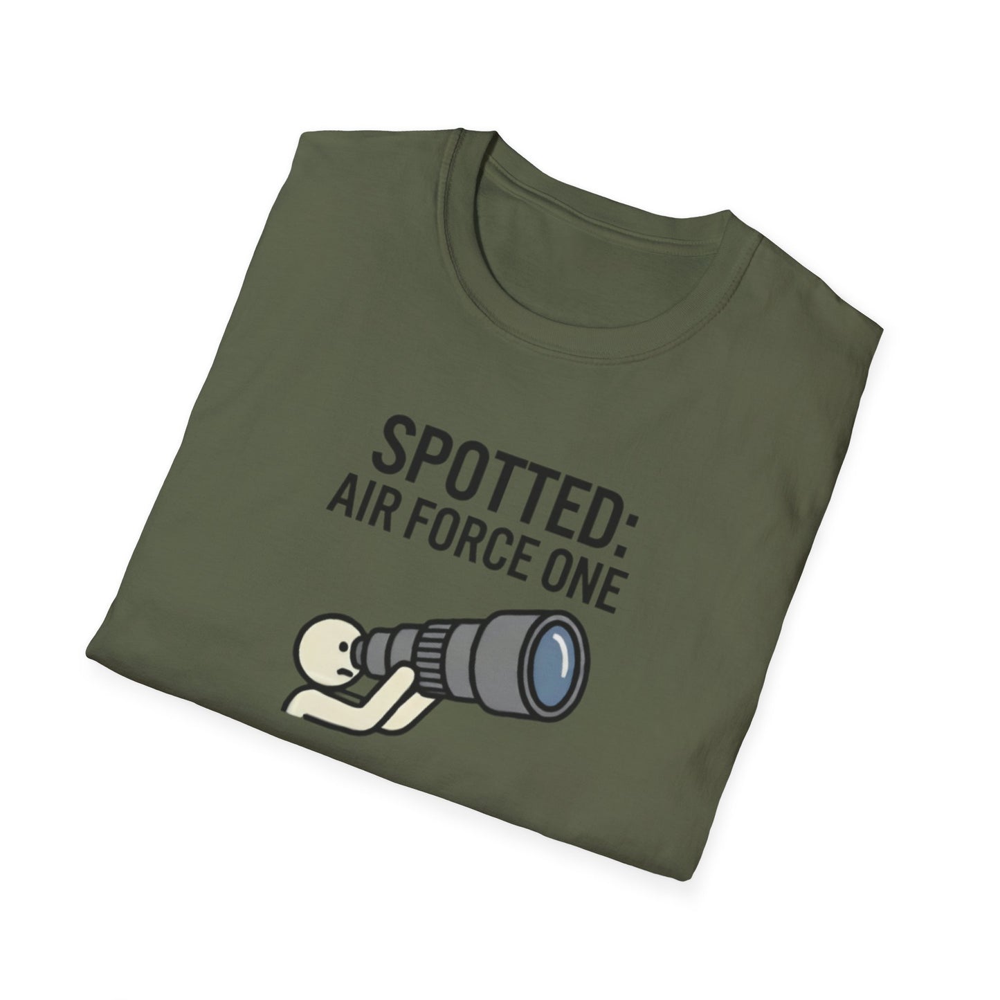 Spotter T-Shirt — "Spotted: Air Force One (Pretty Sure)" Plane Spotting Tee