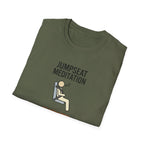T-Shirt — "Jumpseat Meditation: 10 Minutes of Silence" Pilot Travel Tee