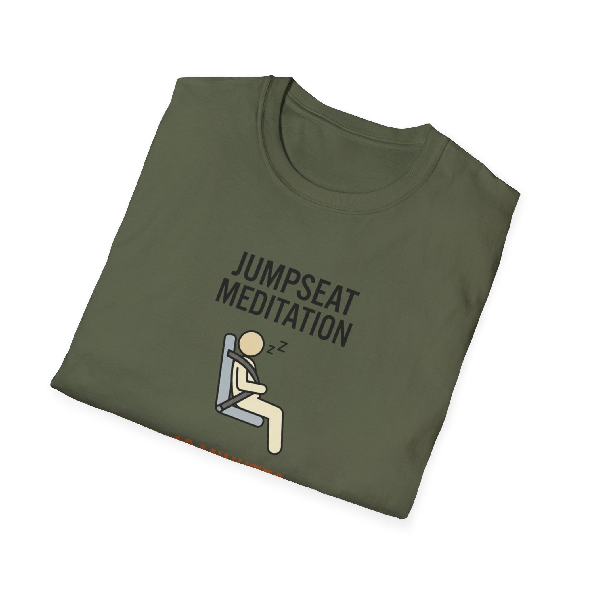 T-Shirt — "Jumpseat Meditation: 10 Minutes of Silence" Pilot Travel Tee