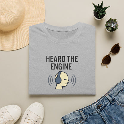 Heard The Engine T‑Shirt — Aviation Headphones Pilot Gift