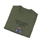 Cockpit Heater in January T-Shirt — Funny Pilot Aviation Tee