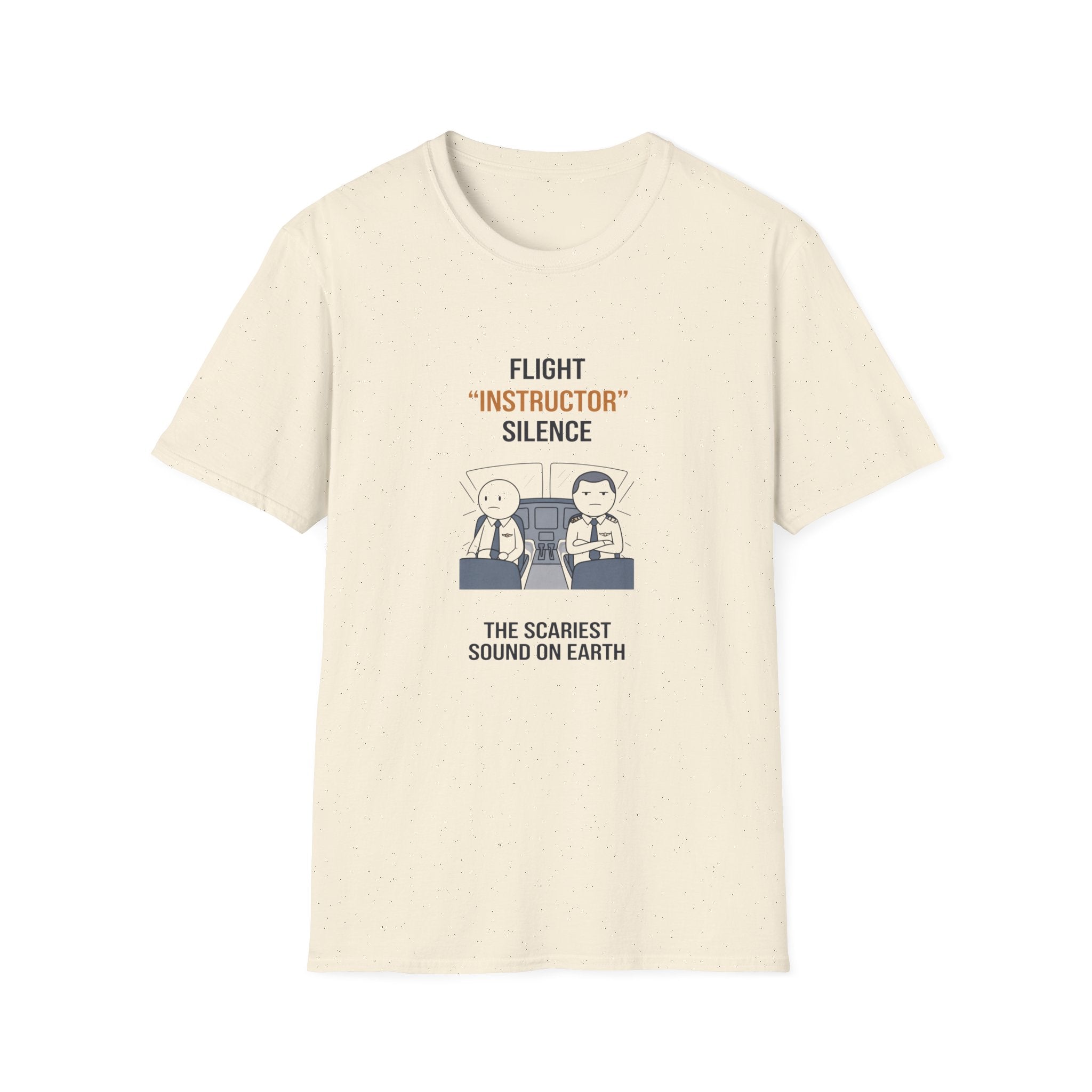 T‑Shirt — "Flight 'Instructor' Silence" Pilot Humor Tee