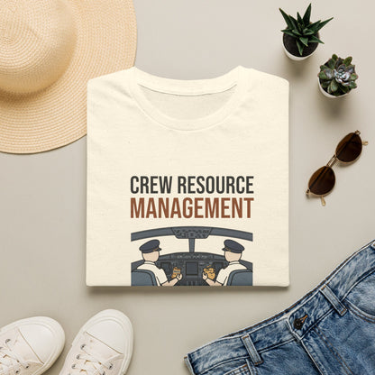 Crew Resource Management T-Shirt — Pilot Cockpit 'Pass the Snacks' Aviation Tee