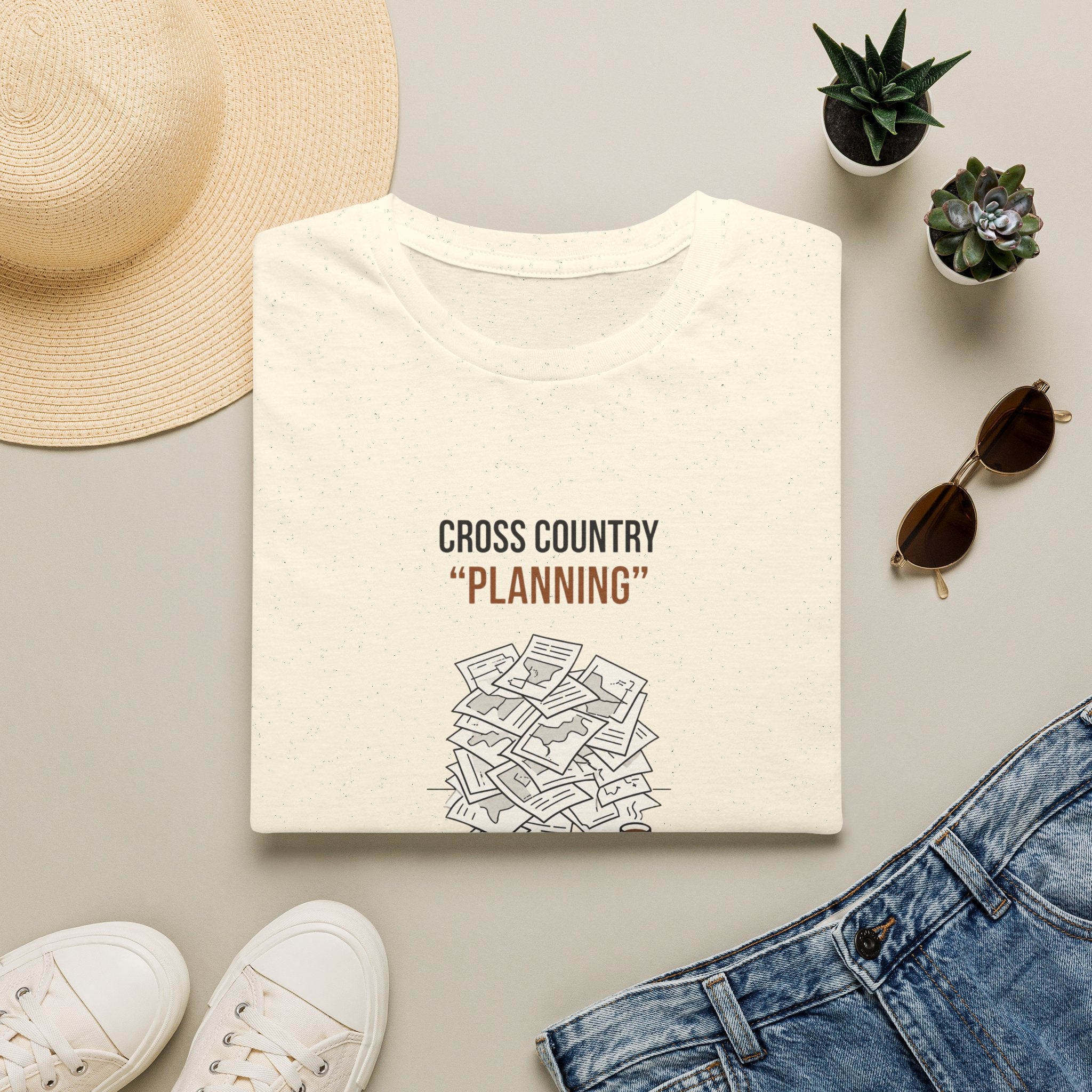Cross Country “Planning” T‑Shirt — Funny Running Coach / Athlete Gift