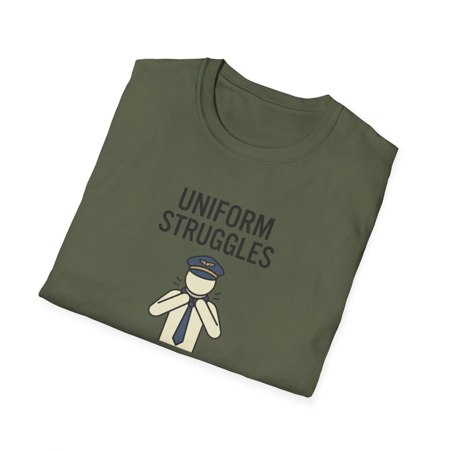 Uniform Struggles T-Shirt — Funny Police/Uniform Humor Tee (“It’s Part of the Brand”)