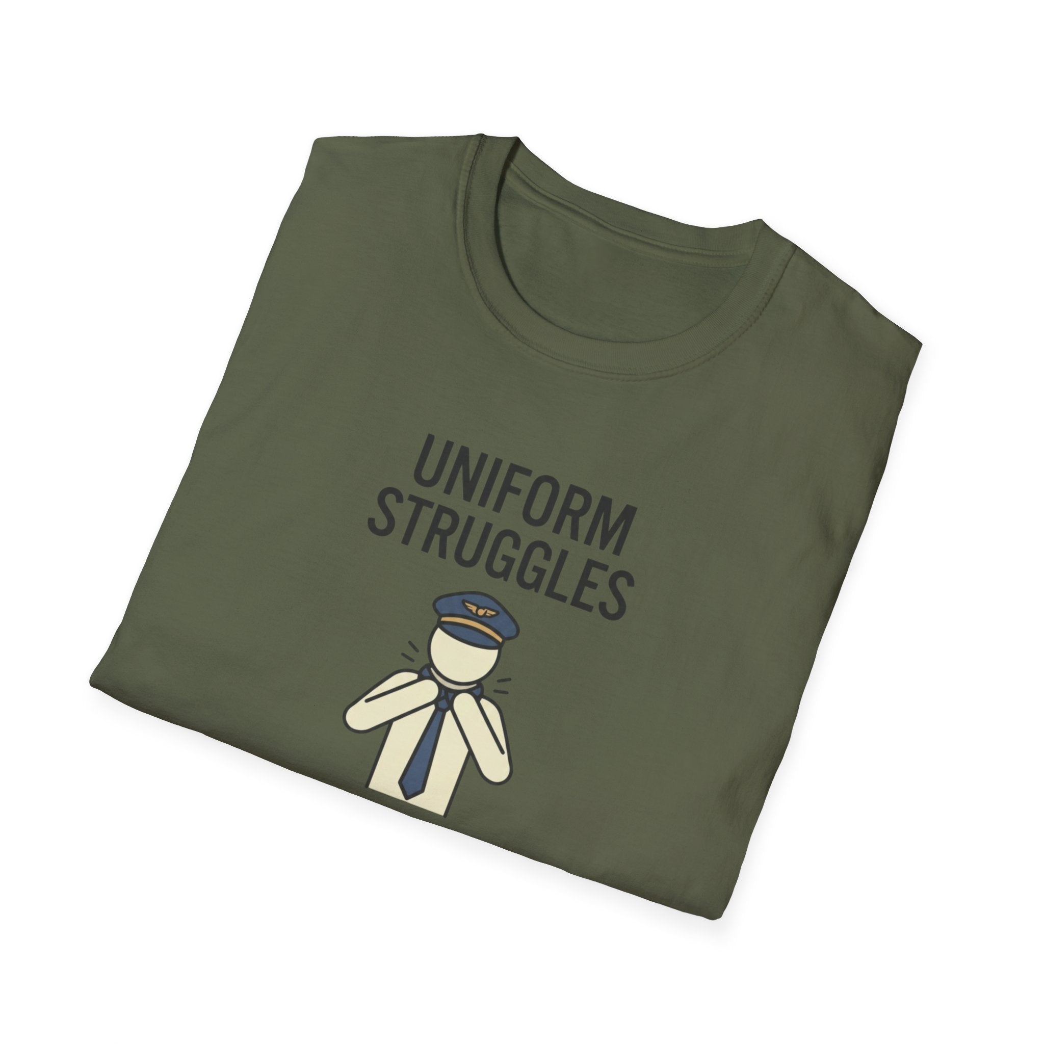 Uniform Struggles T-Shirt — Funny Police/Uniform Humor Tee (“It’s Part of the Brand”)