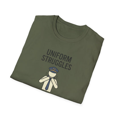Uniform Struggles T-Shirt — Funny Police/Uniform Humor Tee (“It’s Part of the Brand”)