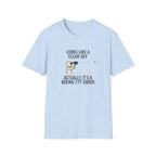 Aviation Humor T-Shirt — "Explaining the difference between a stall and a spin to non-aviation friends"