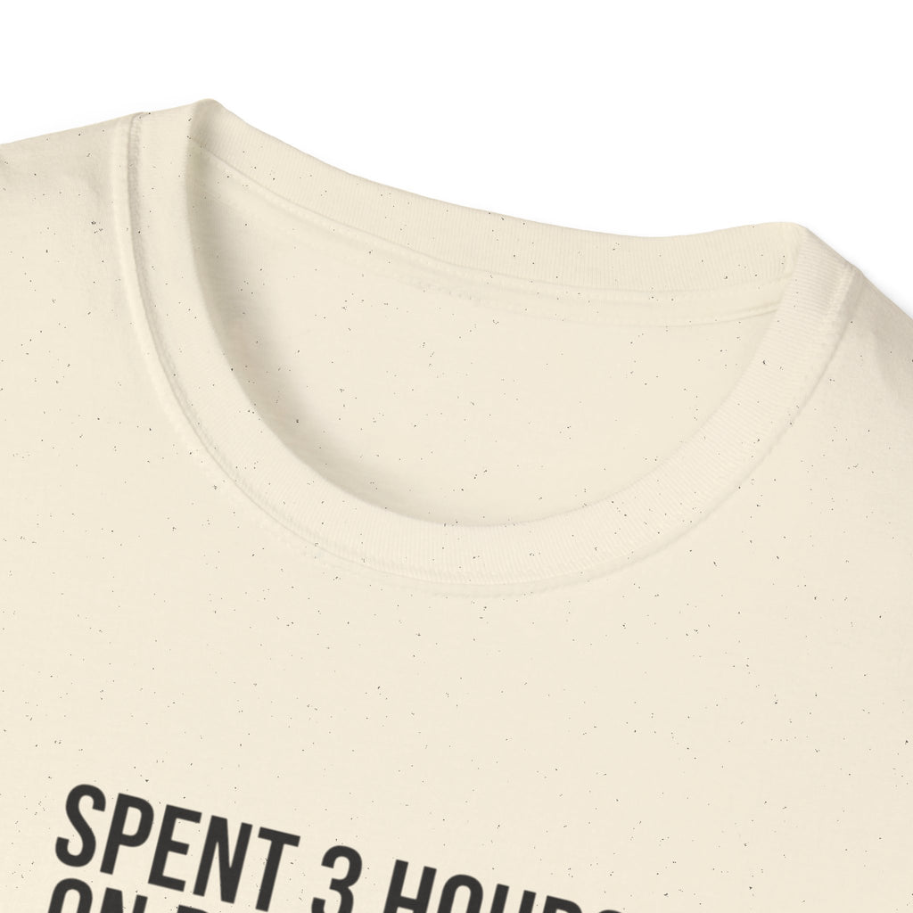 Pilot Humor T-Shirt — "Spent 3 Hours on Pre-Flight, Logged Flight Time: 0.2 Hours"