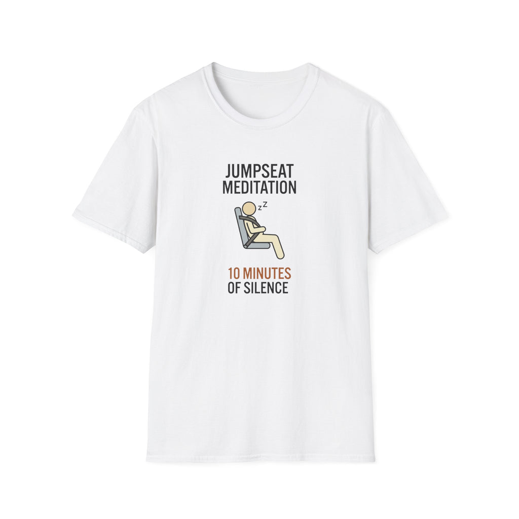 T-Shirt — "Jumpseat Meditation: 10 Minutes of Silence" Pilot Travel Tee