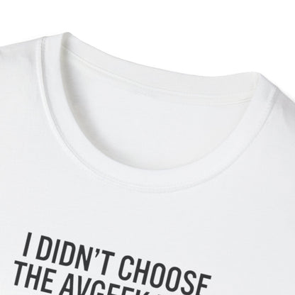 Pilot T-Shirt — "I Didn't Choose the Avgeek Life" Airplane Graphic Tee