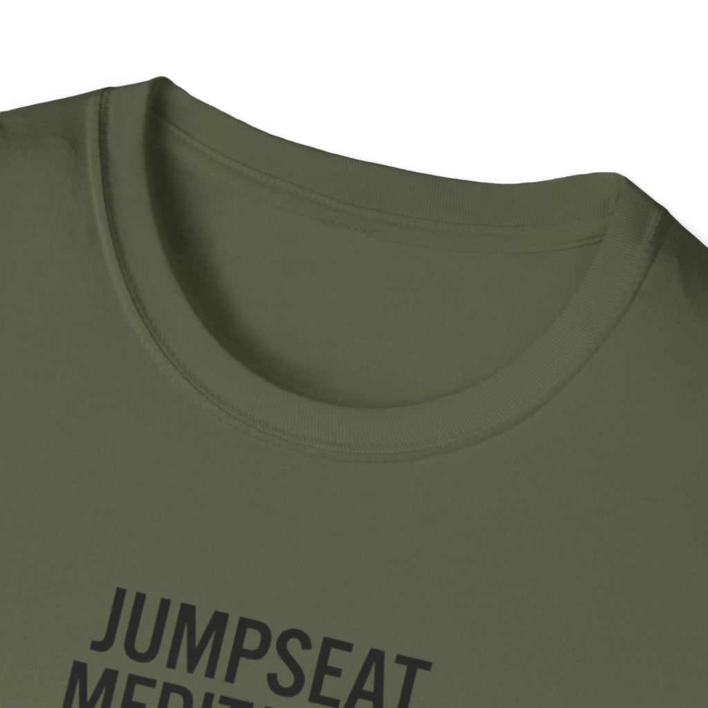 T-Shirt — "Jumpseat Meditation: 10 Minutes of Silence" Pilot Travel Tee