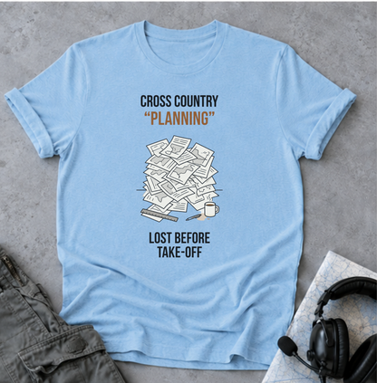 Cross Country “Planning” T‑Shirt — Funny Running Coach / Athlete Gift