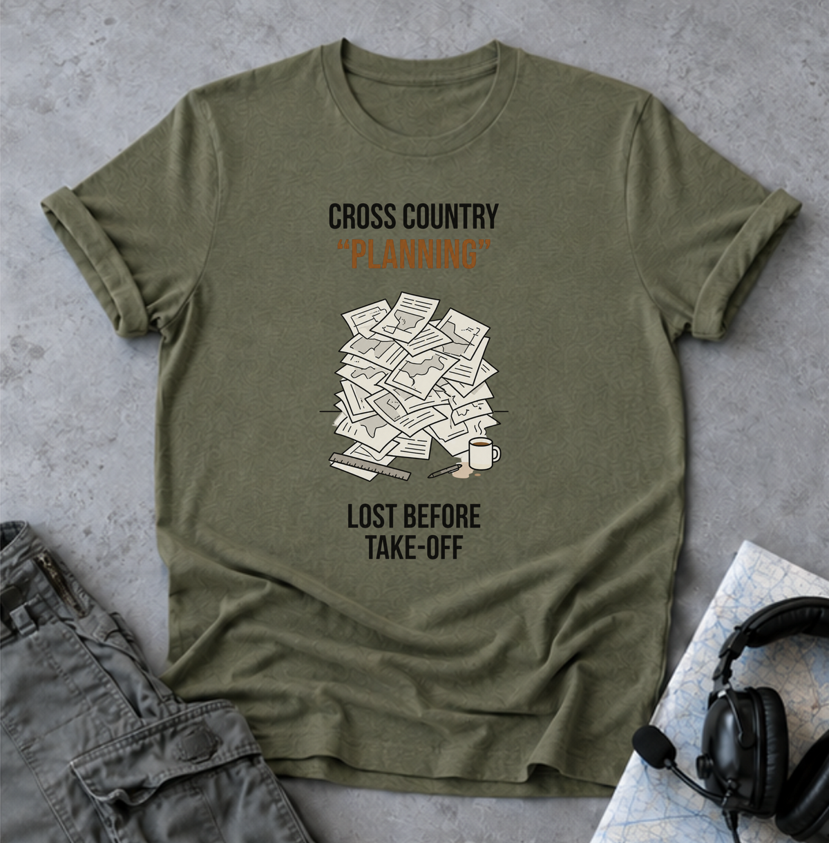 Cross Country “Planning” T‑Shirt — Funny Running Coach / Athlete Gift