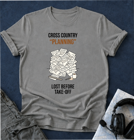 Cross Country “Planning” T‑Shirt — Funny Running Coach / Athlete Gift